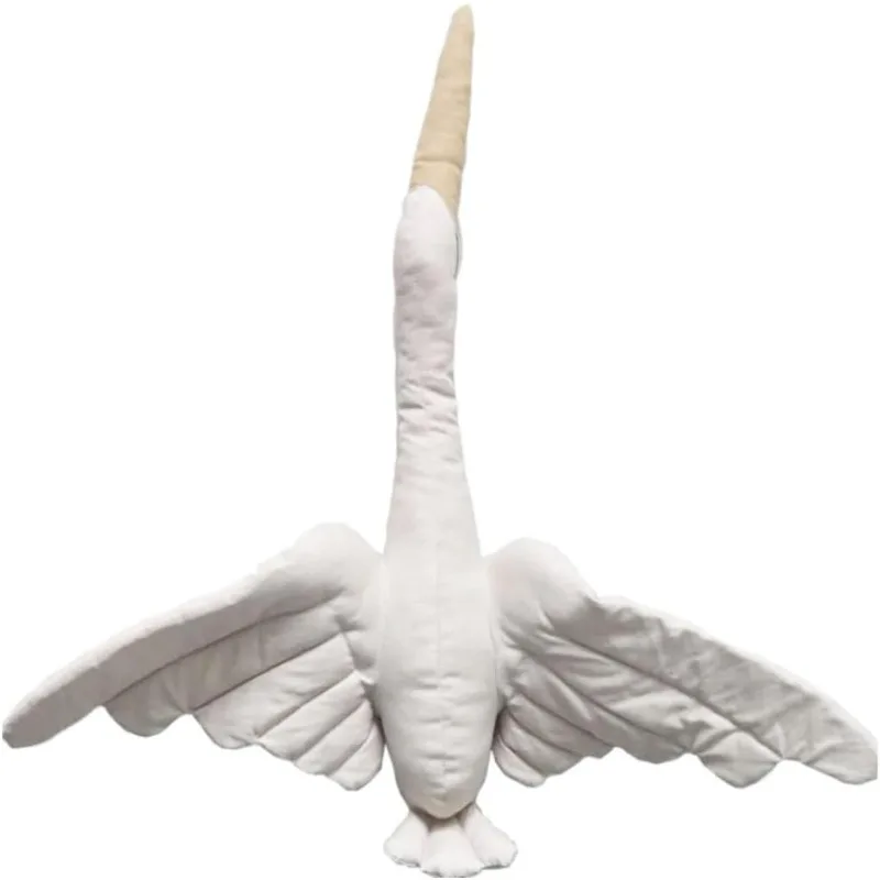 New INS White Swan Hanging Ornament - Nordic-Style Plush Goose Doll, Large Soft Toy for Kids' Room Decoration Creative