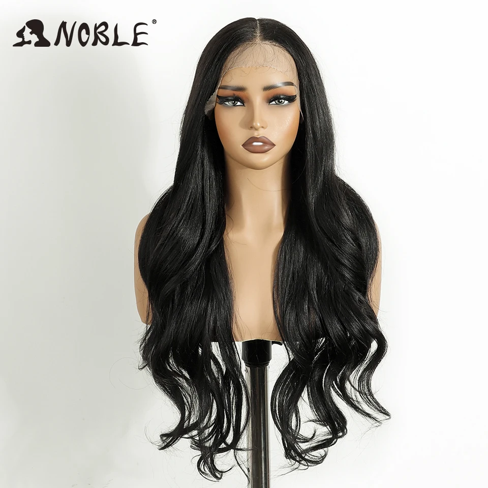 Noble HD Transparent 13X6 Lace Body Wave Ombre Blonde Highlight Wigs 26 Inch Baby Hair Lace Frontal Wig Wave Lace Wig For Women