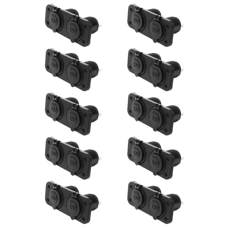 

10X Car Auto Engine 2 Trade Cigarette Lighter Socket Adapter 12V / 24V Waterproof