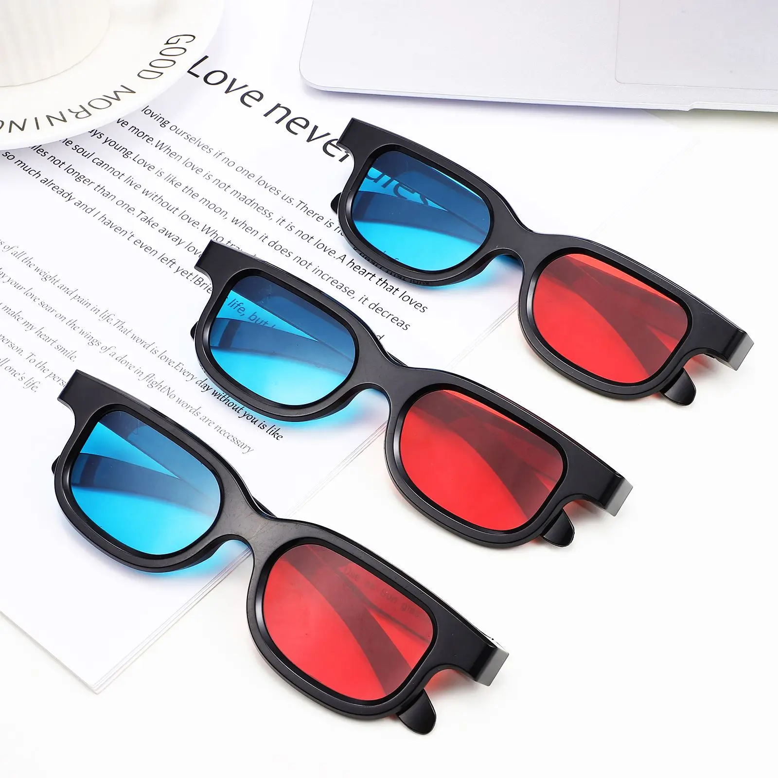 10 Pcs Realistic Viewing Experience Clear Lens 3D Glasses for Movie at Home 3D Glasses for Movie Theater