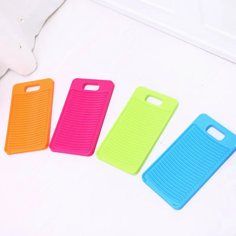 New Plastic Antislip Travel Home Washboard Hand Washing Board Shirts Cleaning Laundry Scrubboards For Kid Clothes Random Color