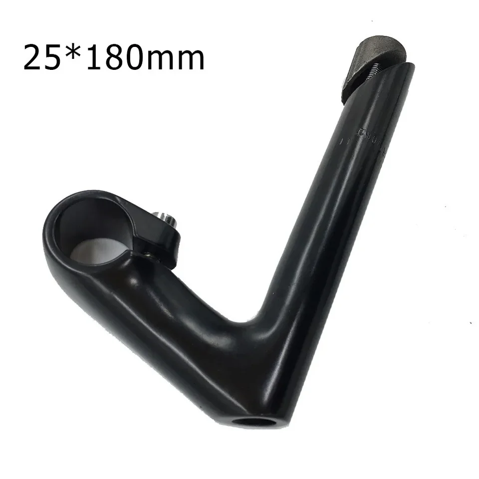 Potence Col De Cygne Vélo En Aluminium - Extension 80 Mm, Longueur 180 Mm, Compatible Fourche 22.2 Mm Et 25.4 Mm