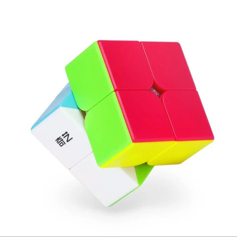 

Qiyi 2X2 Magic Cube 2 By 2 Cube 50mm Speed Pocket Sticker Puzzle Cube Professional Educational Toys For Children Cube Cubo