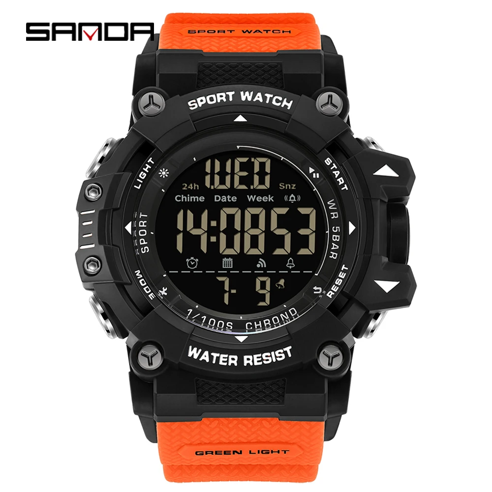 SANDA Stylish Multi-Function Waterproof Sports Watch