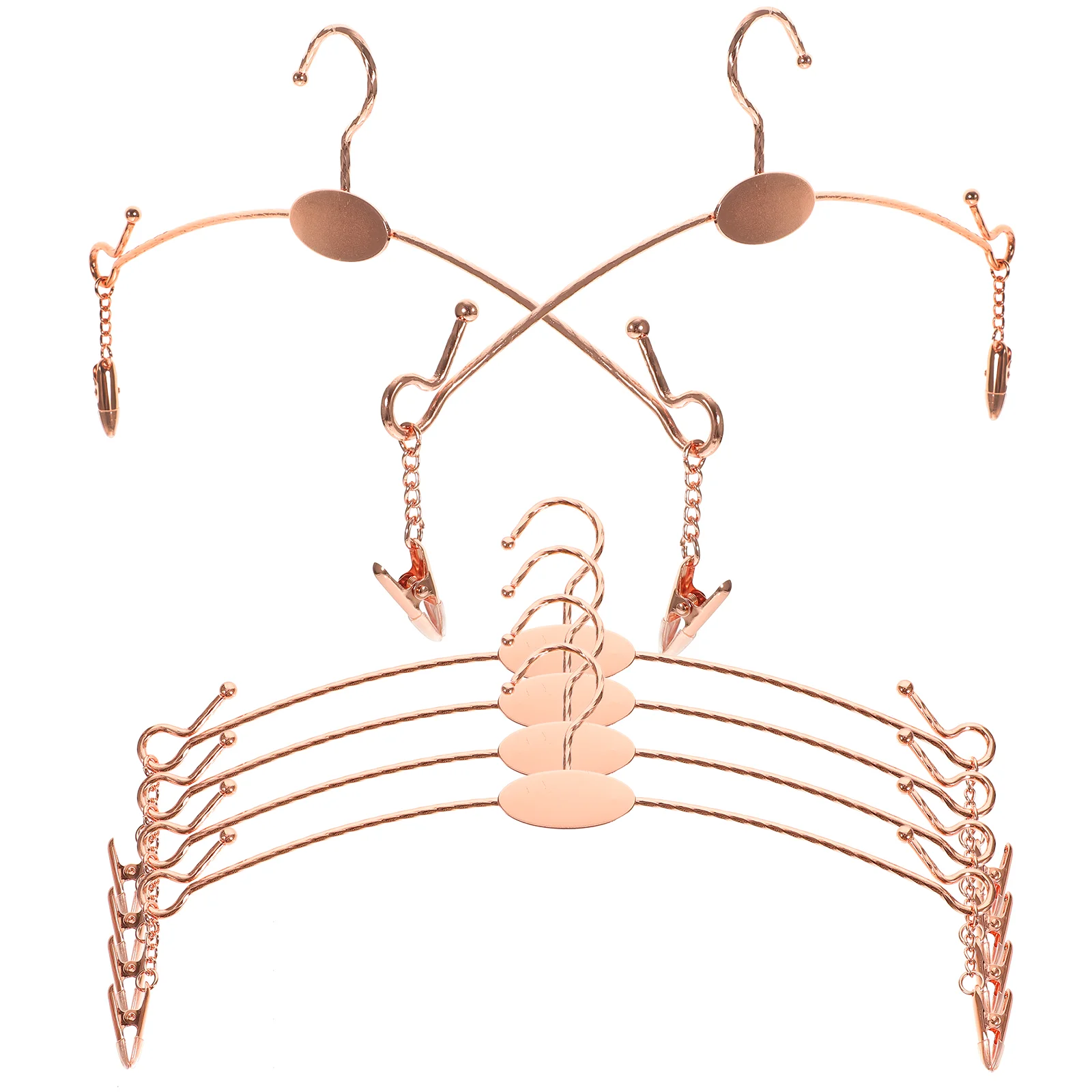 

10 Pcs Ladies Hanger Women Lingerie Hangers Vest Organizer for Closet Tank Tops Storage Multipurpose Iron