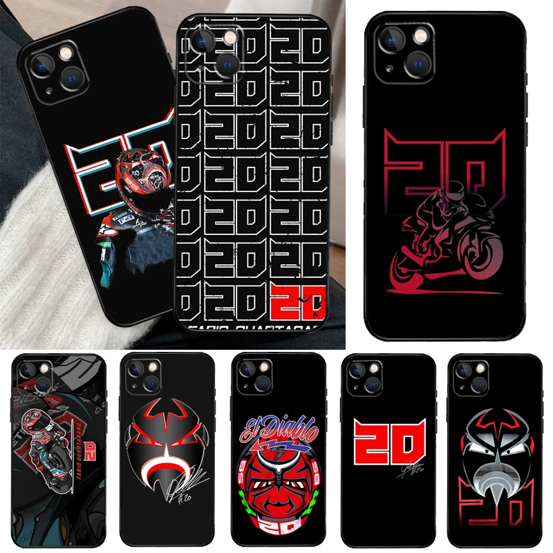 Custodia Per Telefono Fabio Quartararo 20 Per Iphone 11 12 13 14 15 Pro Xs Max Mini Cover Per Iphone X Xr 7 8 Plus Custodia Posteriore