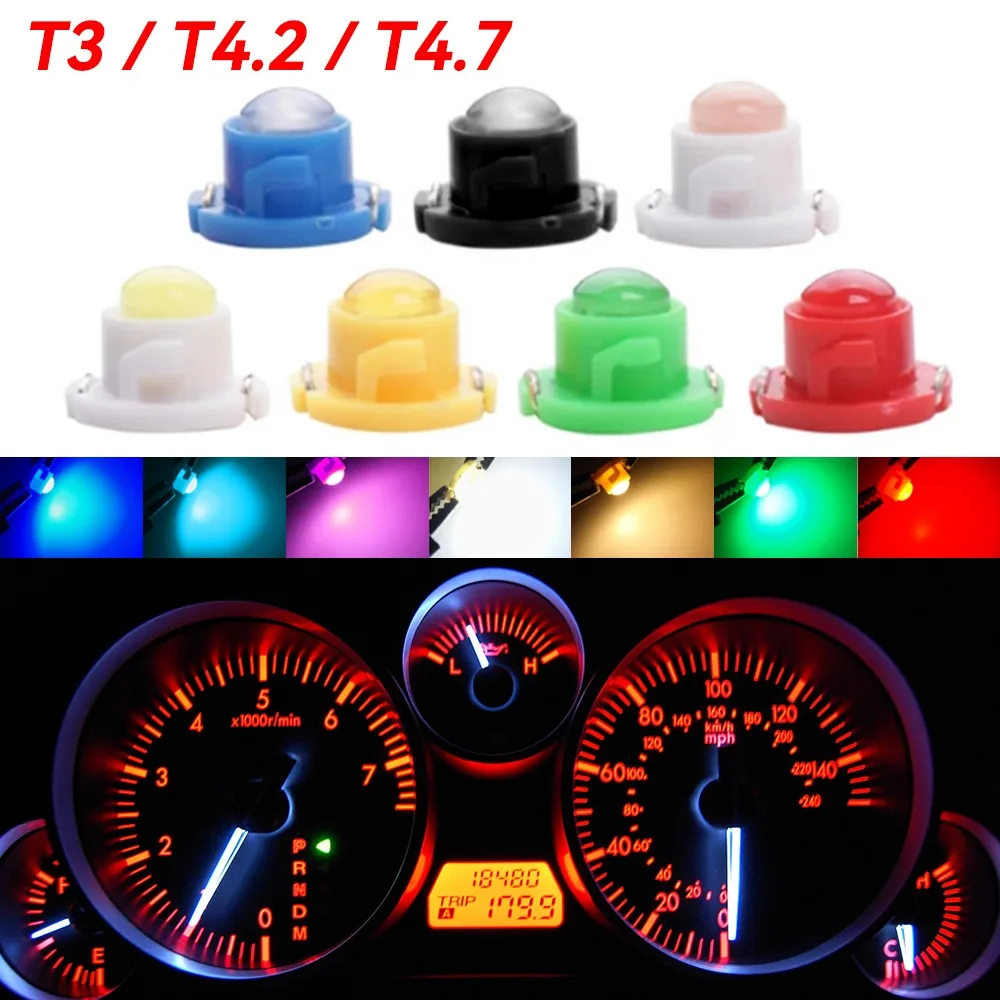 2/5/10pcs T3 T4.2 T4.7 Neo Wedge Led Dashboard Light Bulbs for Car