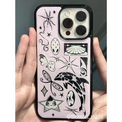 Spicy Y2K Dream Dolphin Kawaii Phone Case in Pink Korean Art Style - iPhone 12 Pro (A3)