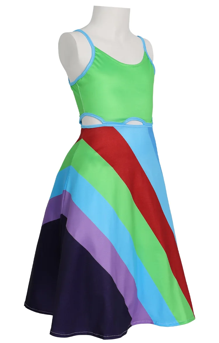 Cosplay For Women Inspired Dress Fancy Dresses Up Multi Colored Adult Costumes Carnival Halloween Costume - 2