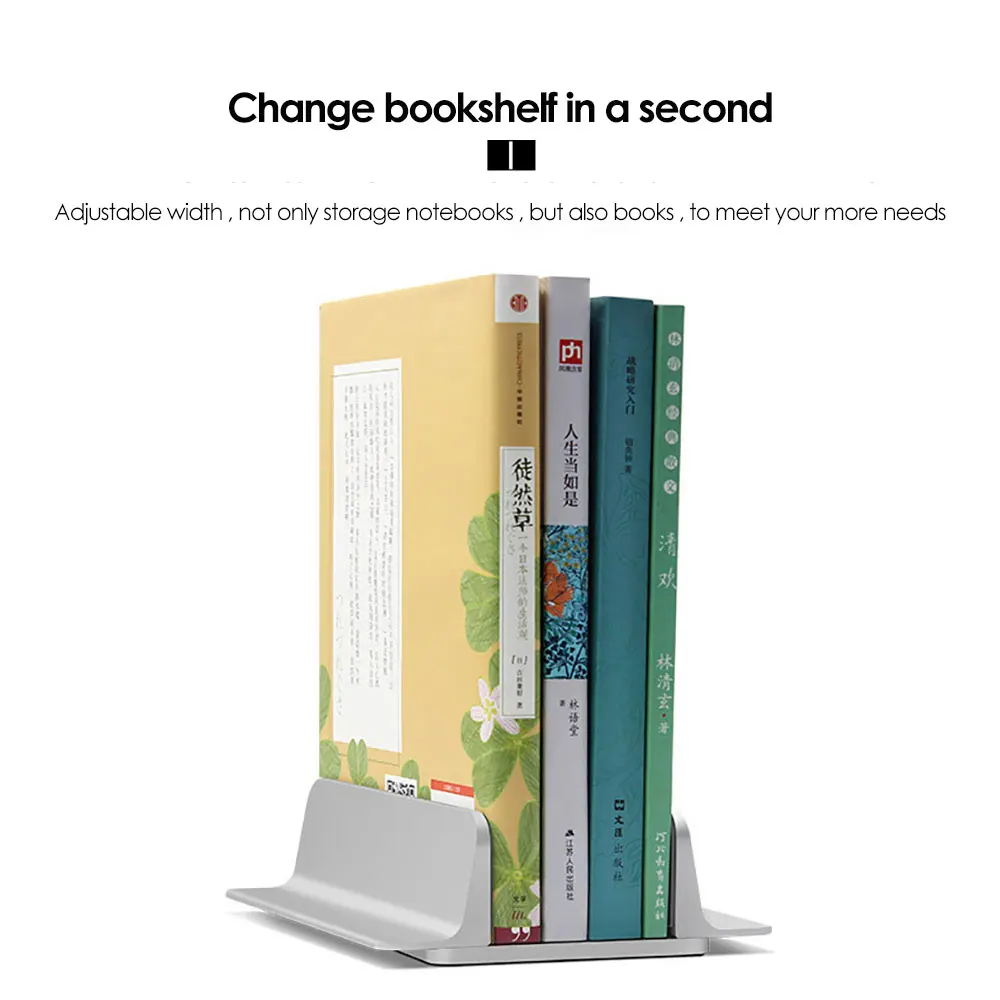 Adjustable Aluminum Vertical Laptop and Tablet Stand