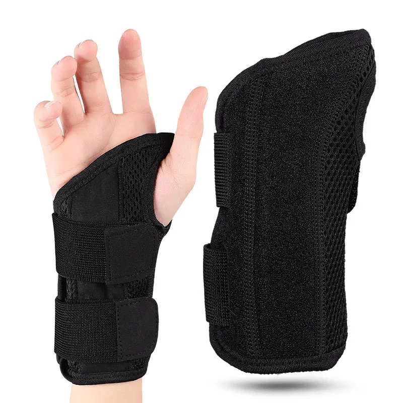 Copper Compression Wrist Brace-Copper Infused Adjustable Wrist Support Splint for Men And Women 1Pair