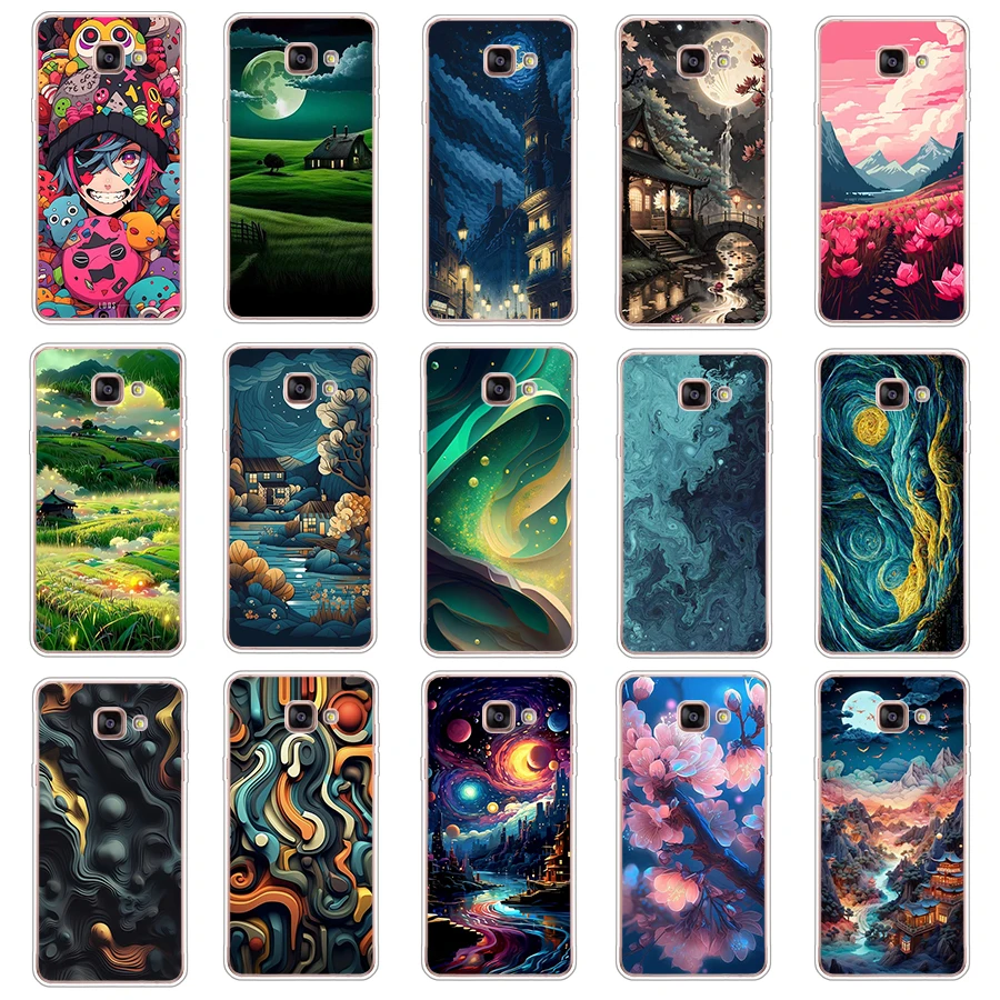 2 Per Galaxy A5 2015/A5 2016/A5 2017 /J1 2016/1 Custodia Ace Custodia Protettiva In Silicone Morbido Tpu