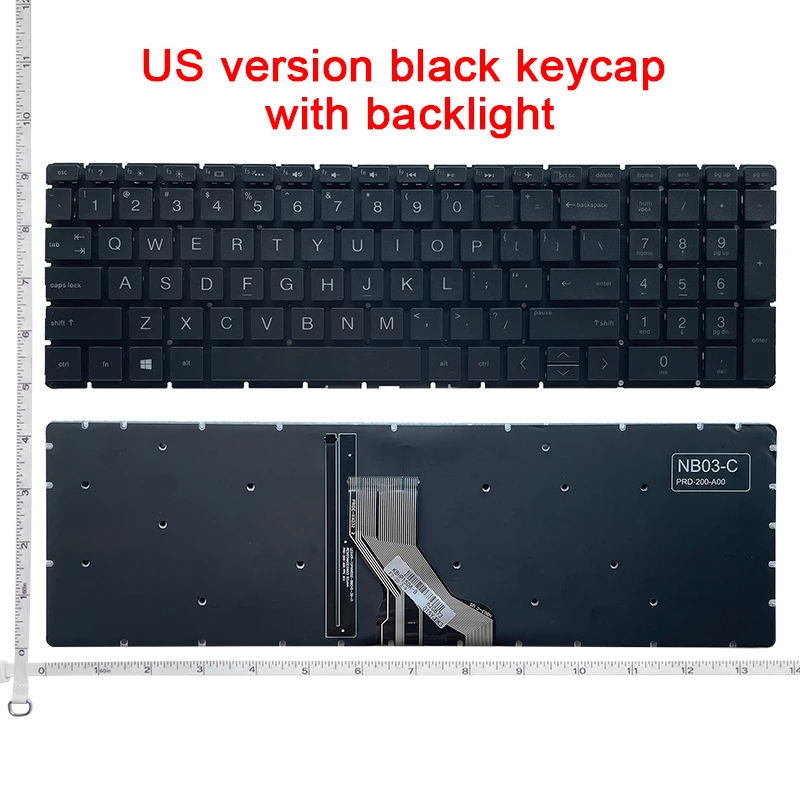 Teclado dos Eua e sp para hp Pavilion Laptop Inglês 15-da 15-db 15-dx Tpn-c136 Tpn-c135 15-dr 250 g7 255 g7 Novo - Imagem 4