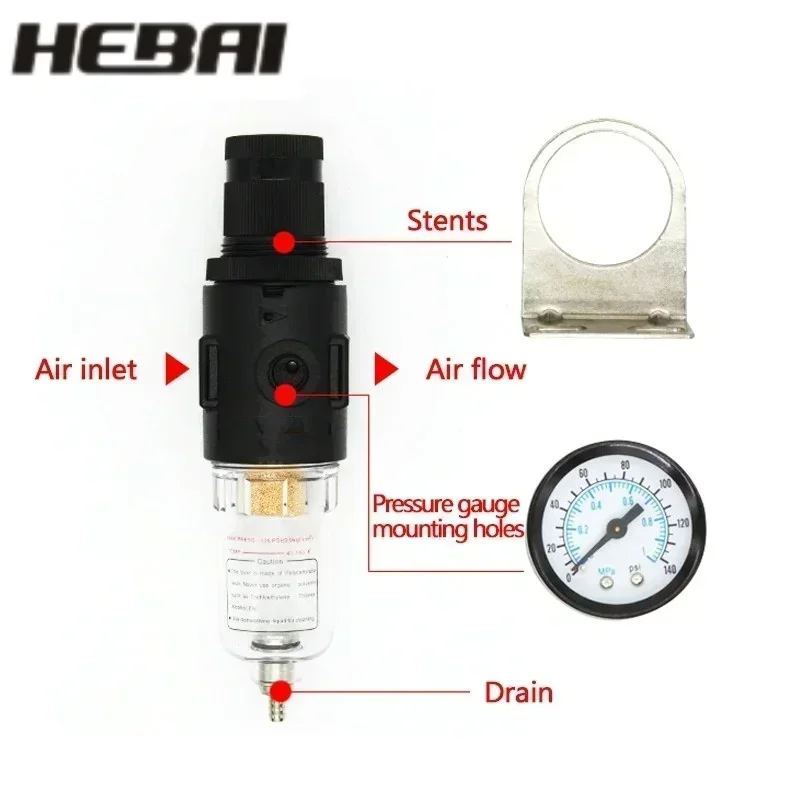 Pneumatic Filter Air Filter 1/4 For Air Compressor