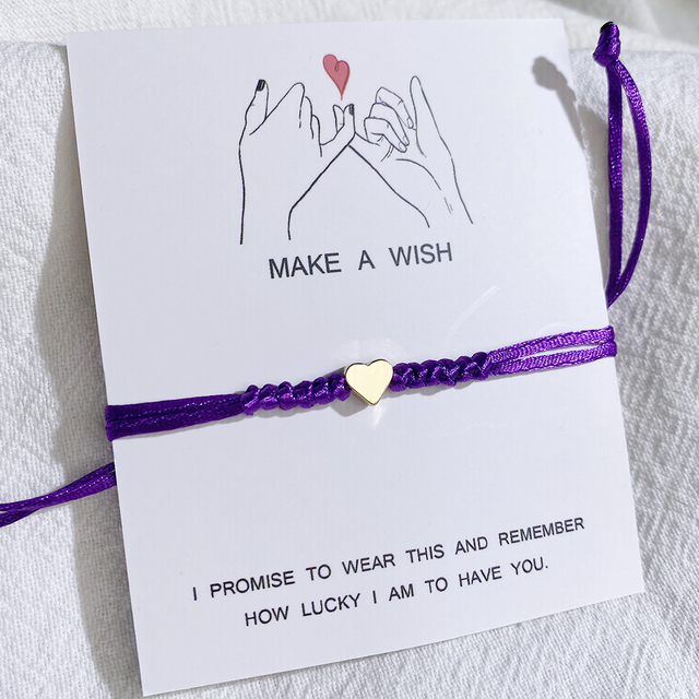 heart bracelet Handmade Love Heart Charm Bracelet Red Rope Thread String Bracelets For Men Women Couples bracelet jewelry