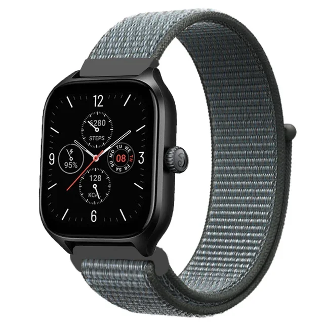 Nylon Loop Smartwatch Band - Adjustable Strap in 20mm/22mm Sizes