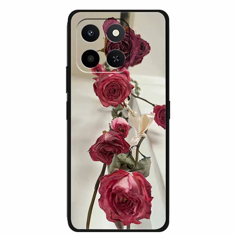 Cartoon Flower Soft Silicone Phone Case - Anime Gift Protector Shell