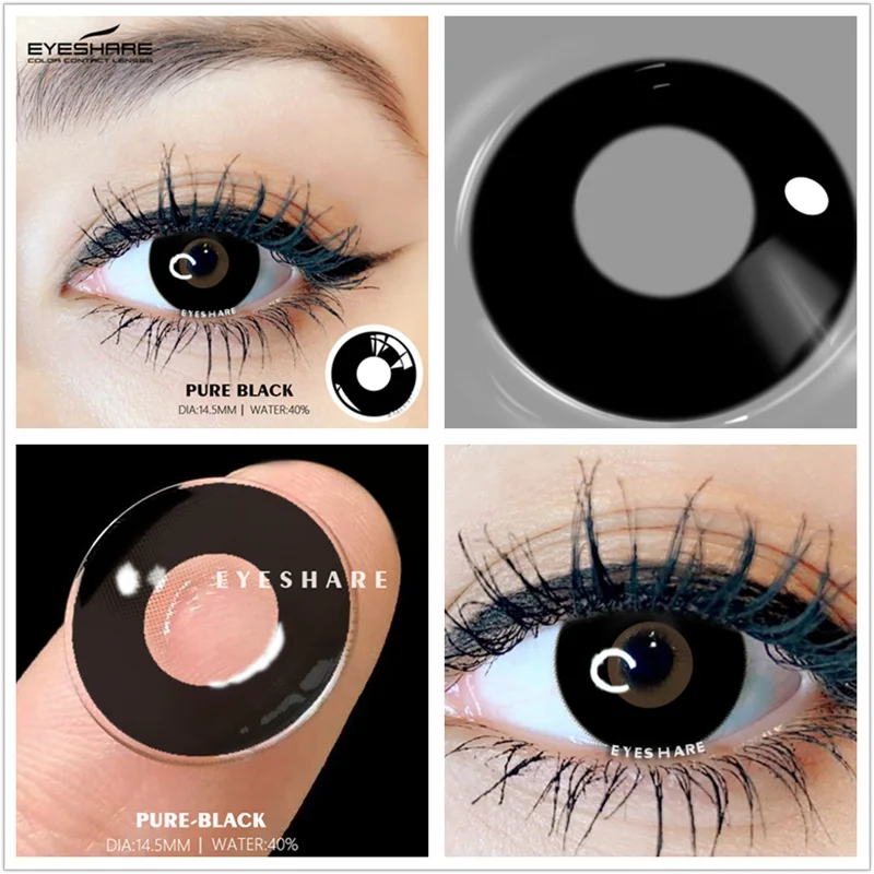 EYESHARE Colored Cosplay Contacts 1pair Eye Contact Lenses Black White Red  Lenses for Eyes Beauty Pupilentes Color Contacts Lens - AliExpress
