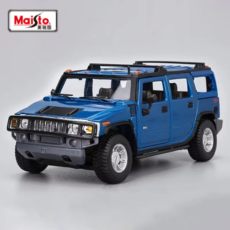 

Внедорожник Maisto 1:27 2003 Hummer H2 модель автомобиля из сплава литая металлическая игрушка внедорожник модель автомобиля имитация коллекция подарок для детей
