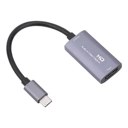 USB C Video Capture Card HDMI to Type - C Gaming Live Streaming Adapter (USB C Capture Card)
