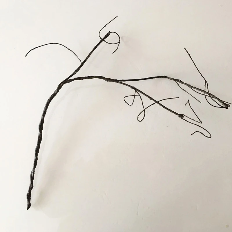 Praktischer Künstlicher Baumzweig, Weinrebe, Trockenholz, Kunstpflanze für Hochzeitsdekoration, Basteln, Ausstellung, Heimdekoration, Eisendraht – Detail 5