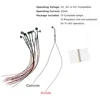 10pcs Model Railway HO Scale 1:87 Hanging Lamp Outdoor Wall Goose Neck Light LED Steel Column Model Lampposts Resistors Lamps 4