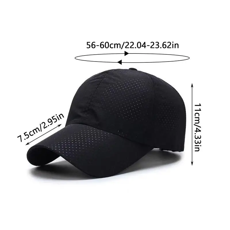 Baseball Hat Adjustable Breathable Mesh Quick-drying Sun Visor Hat Lightweight Baseball Caps Sun Protection Outdoor Sports