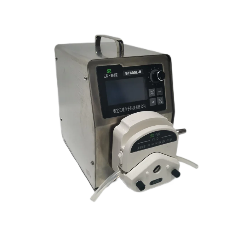 Peristaltic pump industrial 304 shell high flow type with multiple pump heads 2400ml/mil