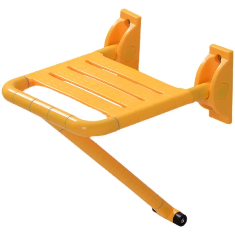 Quality Sitting Toilet Bathroom Stool Folding Adults Folding Metal Shower Chair Wall Mounted Sgabello Doccia Bathroom Furniture 3