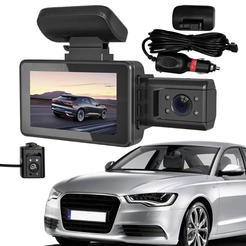 

Dashcam Front And Rear Camera DVR Car Video Recorder Vehicle Black Box FULL HD 1080P Night Vision Driver Recorder G Sensor