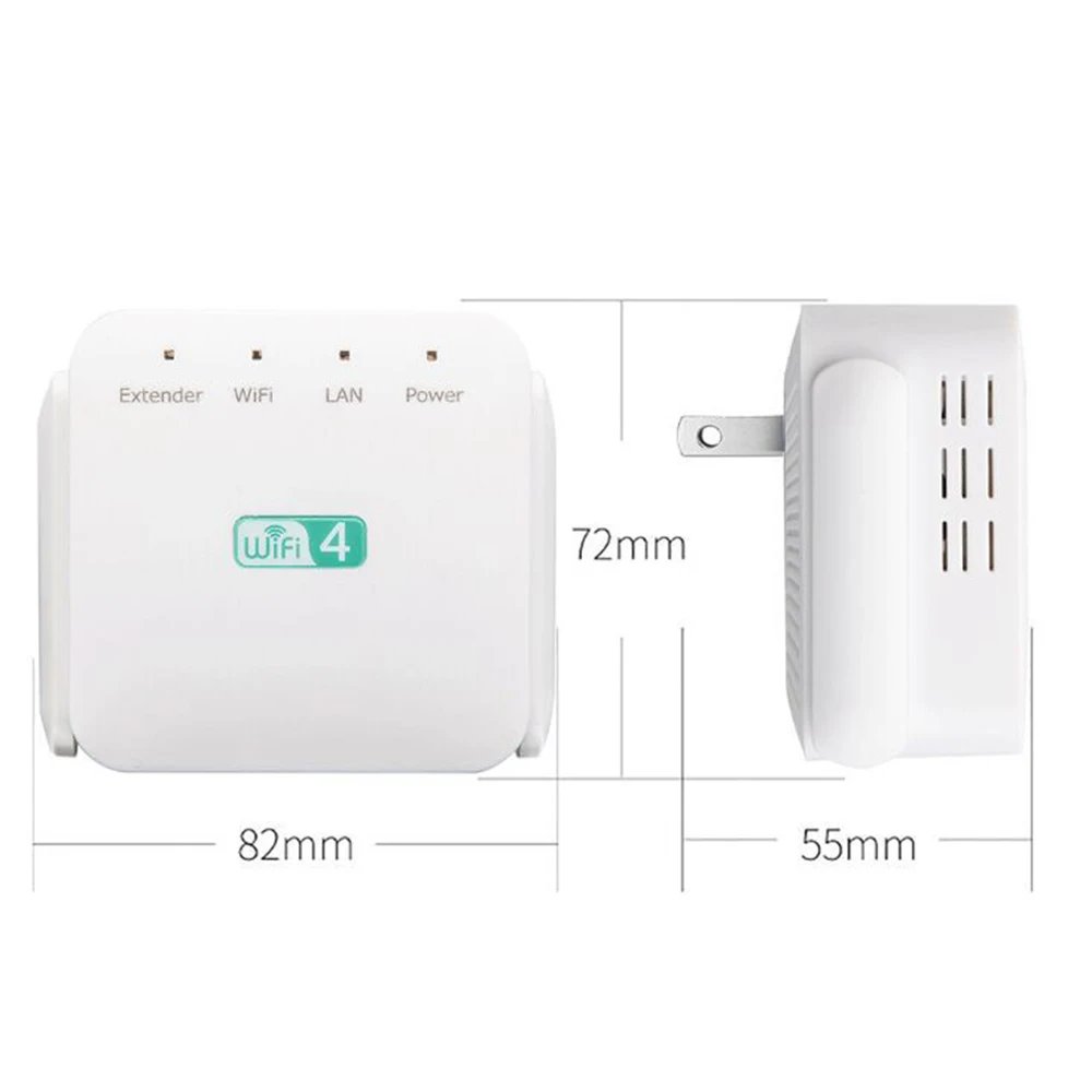Enhanced Wireless WiFi Signal Booster and Amplifier with Long-Range Coverage, 300Mbps