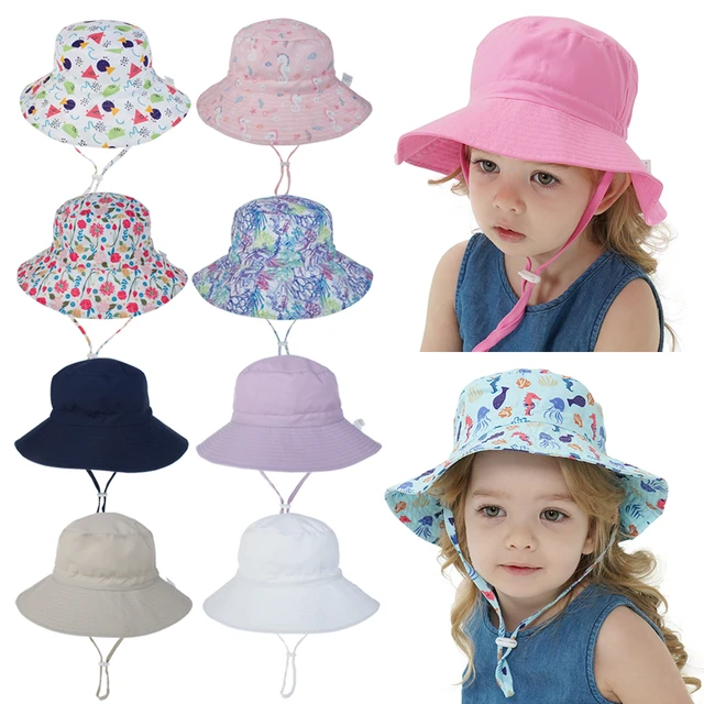 Gorra de pescador con protección UV para bebés y niños, gorro de