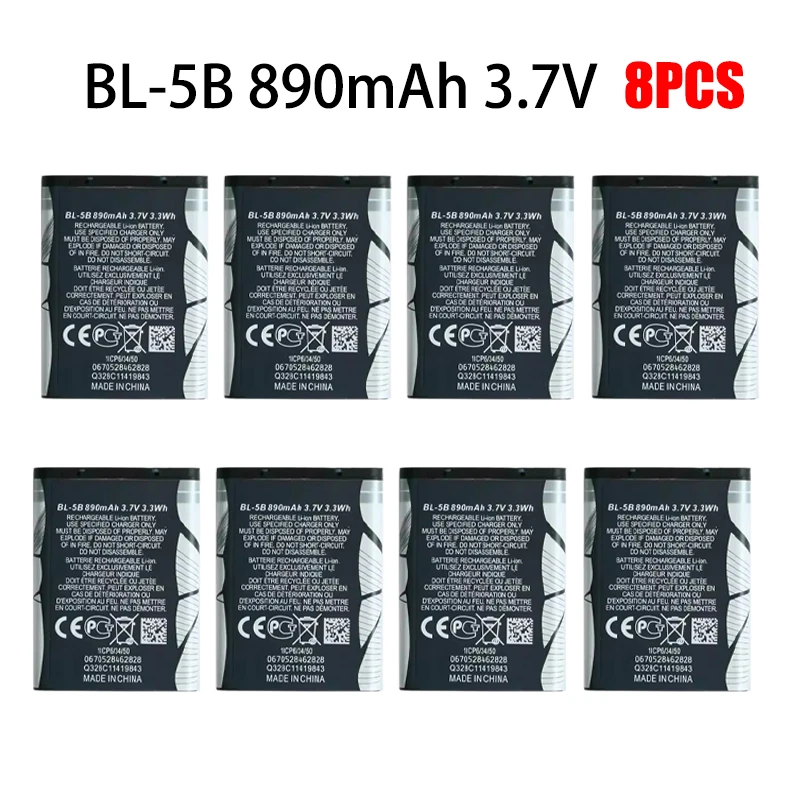 BL-5B 890mAh 8 pezzi