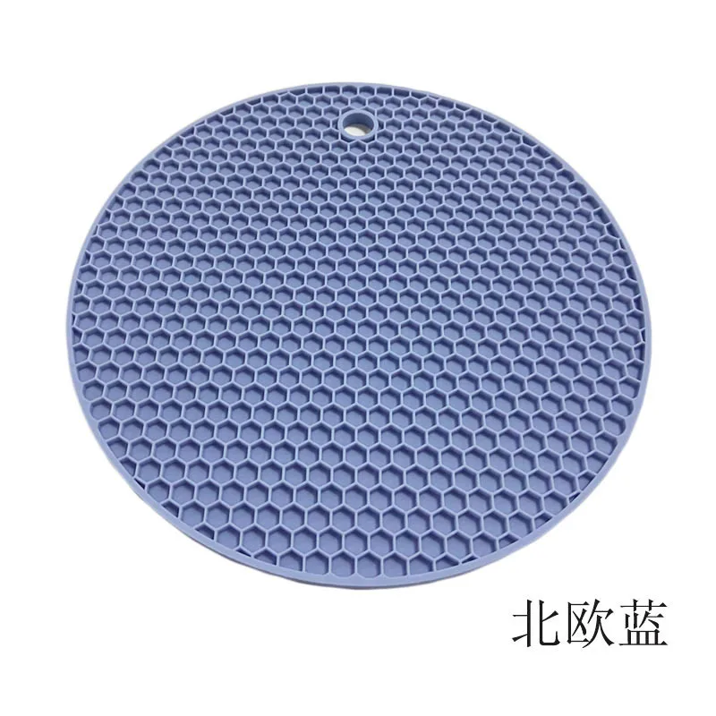 thumbnail image 1 of Alfombrilla de silicona redonda resistente al calor de 18/14 cm, mantel individual para taza de bebida, accesorios de cocina, posavasos, soporte antideslizante para ollas, alfombrilla de silicona para, 1 of 5
