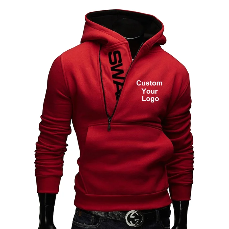 Pullover Hoodies Custom Your Logo Hooded Men Hoodies Warm Pullovers Sweatshirts Quality Mens Hoodies Jacket Hip Hop Sportwear
