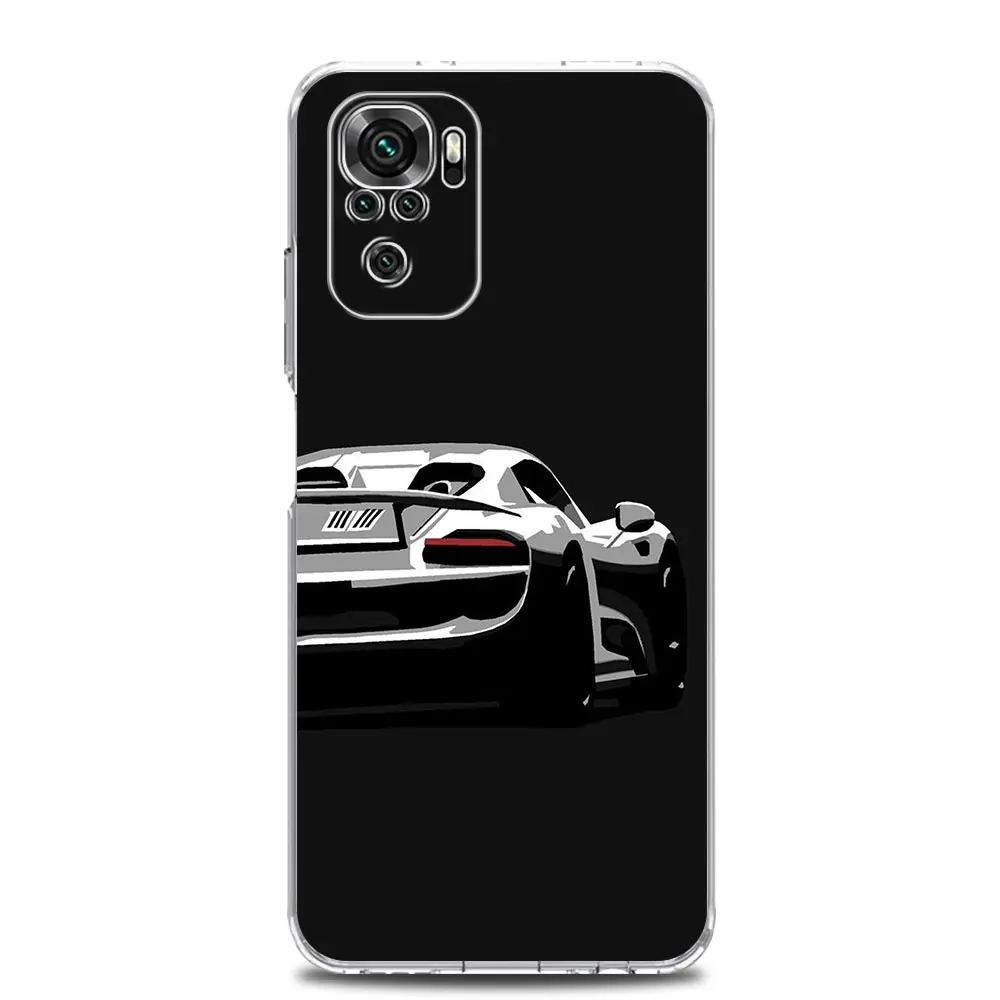 Clear Super Car Sport Phone Case Cover