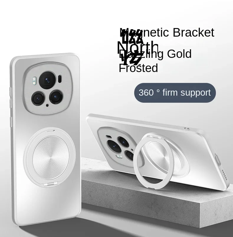 Magnetic Holder 360° Ring Stand Matte Hard Shell Shockproof Case