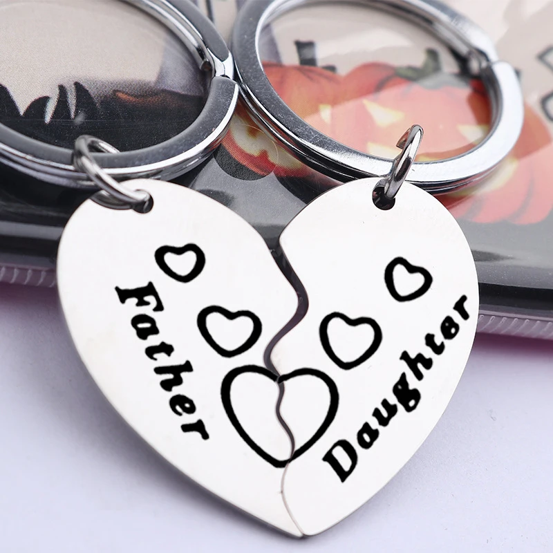 Father Daughter Gifts Matching Keychains Pcs Dad Daughter Gift