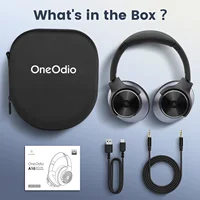 Oneodio A10 Bluetooth 5.4 Headphones Hybrid Active Noise Cancelling With Hi-Res Audio Over Ear Wireless Headset ANC With 5-Mic - Image 6