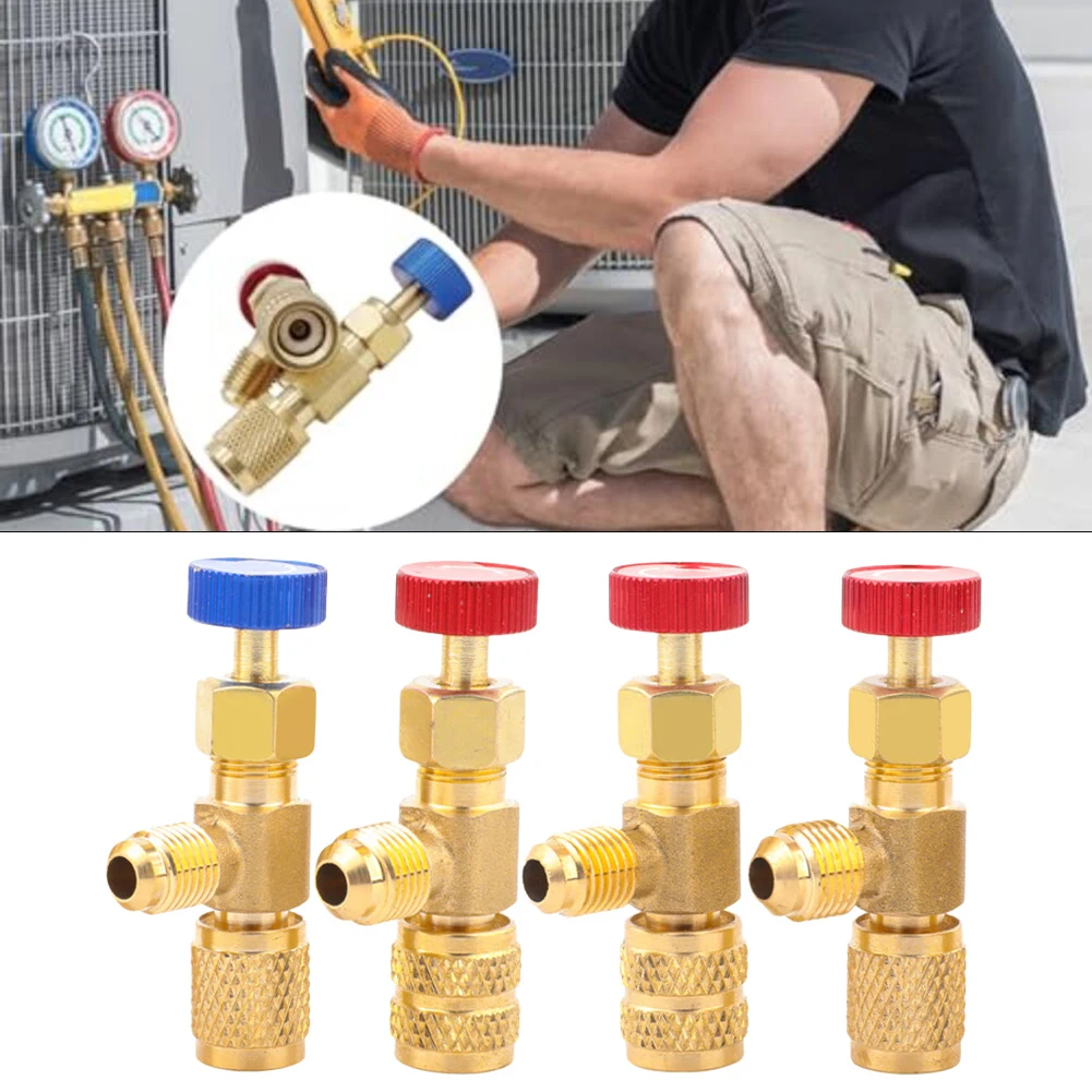 4PCS Ersatz R22 R32 R410 Klimaanlage Sicherheitsventil 1/2, 1/4, 5/16 Schnellkupplung Innendekoration – Detail 7