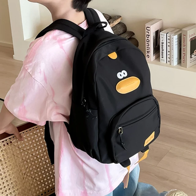 2023 Kindergarten School Bags Cute Duck-shaped Nylon Schoolbag Lightweight  Wear-resistant Children Travel Backpack Kids Bookbags - AliExpress