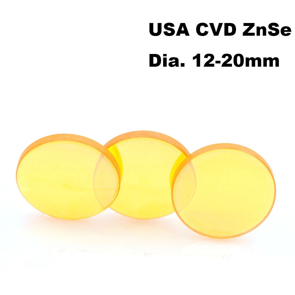 미국 CVD ZnSe Co2 레이저 렌즈 직경 CO2 레이저 조각 절단기용 초점 길이 63.5 101.6, 25 25.4mm, 127mm