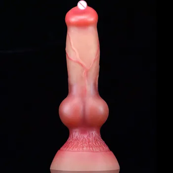 Hot Selling Wolf/Dog Dildo Sex Toys For Women Men Masturbators Thrust Vagginal Anal Butt Plug Fake Penis Faloimetor For Women 4