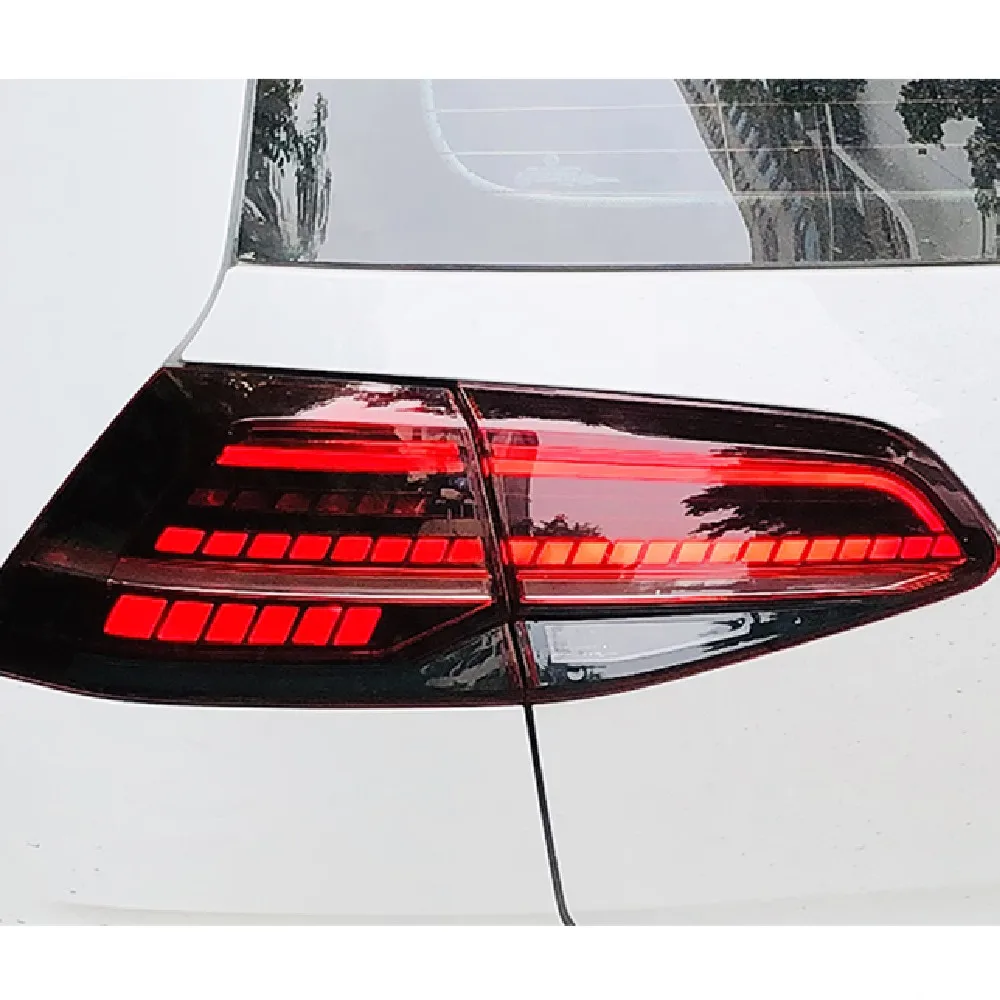 Assemblage de feu arrière pour Volkswagen Golf 7, mise à niveau vers MK7  7.5 2013-2020, clignotants dynamiques, lampe de barrage de frein -  AliExpress