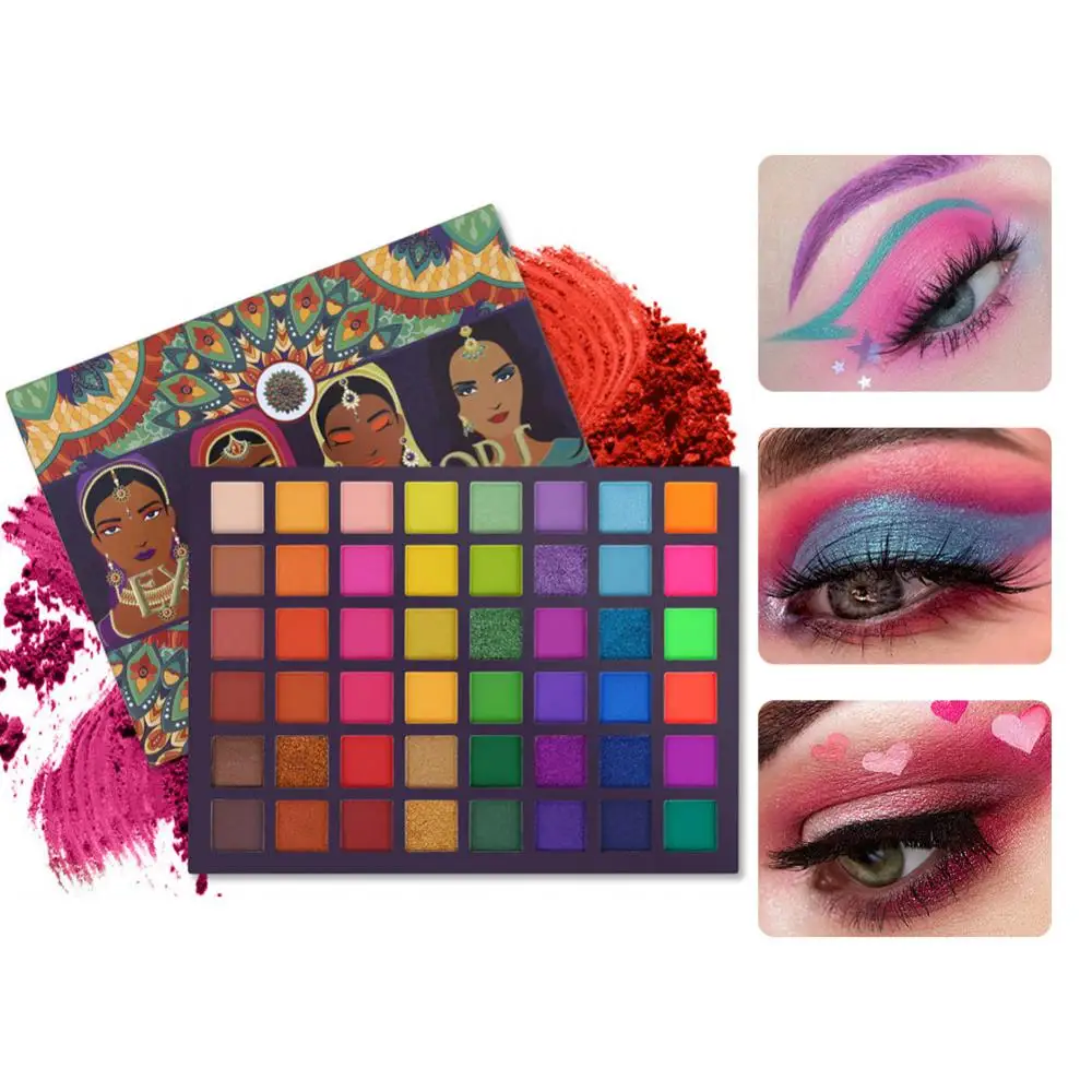 

Vibrant Colors Makeup Cosmetics Long-lasting Formula Shimmer Matte Highly Pigmented Versatile Palette Eyeshadow Palette