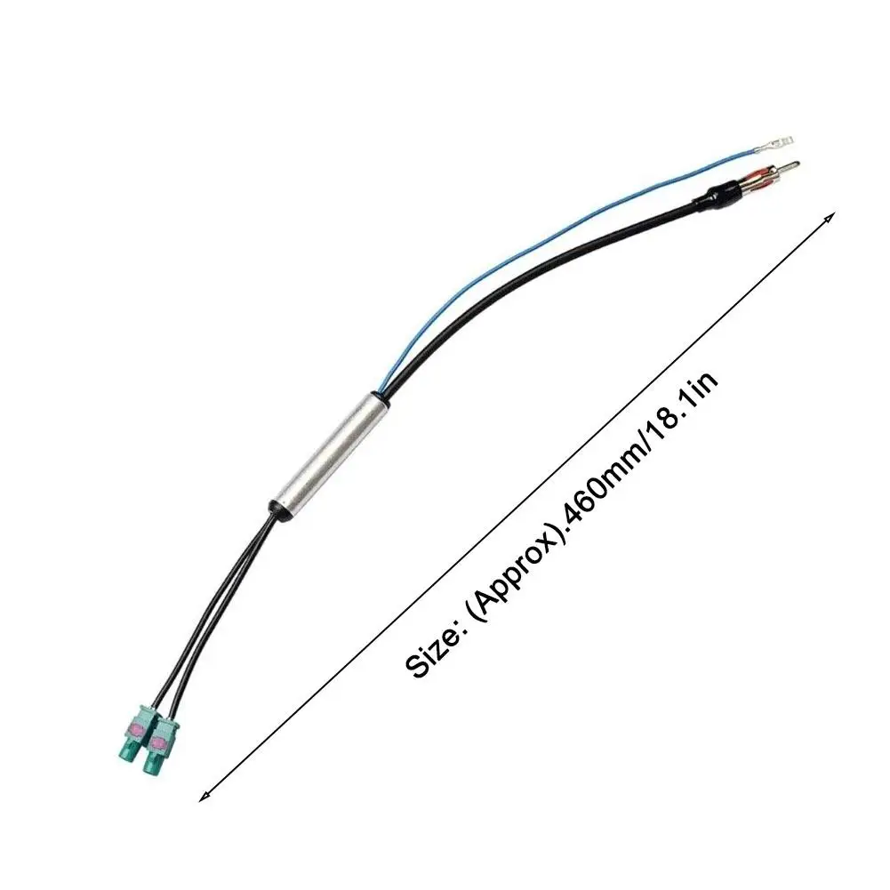 18.1 Inch Car Special Radio Antenna AM/FM Audio Radio Signal Amplifier Dual Fakra RF Radio Antenna Aerial Adapter for AUDI Adapt 6