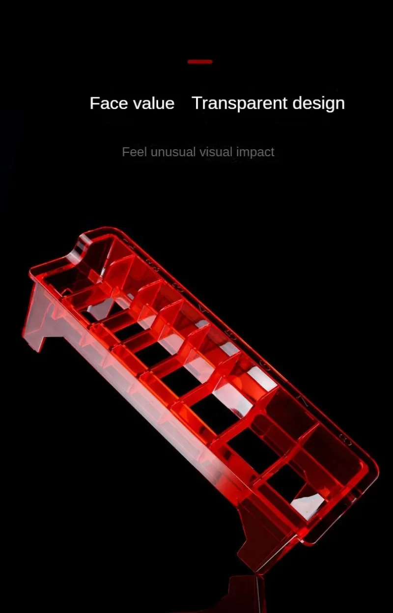 8/10 Grid Aufbewahrungsbox Elektrische Haarschneidemaschine Rack Halter Organizer Fall Friseur Salon Friseur Werkzeug, Speziell für Echthaar Perücken – Detail 7