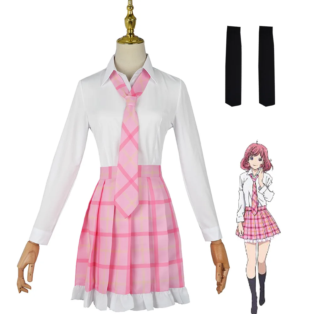

Anime Noragami Aragoto Cosplay Costume Ebisu Kofuku JK School Uniform Shirt Skirt Tie Student Uniform