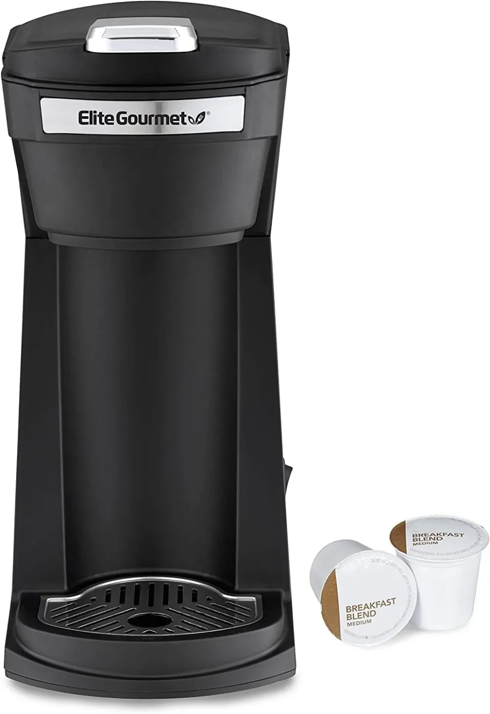 Personal Single-Serve Compact Capsule Coffee Maker Brewer, Compatible with K-Cups and Grounds Coffe Machine