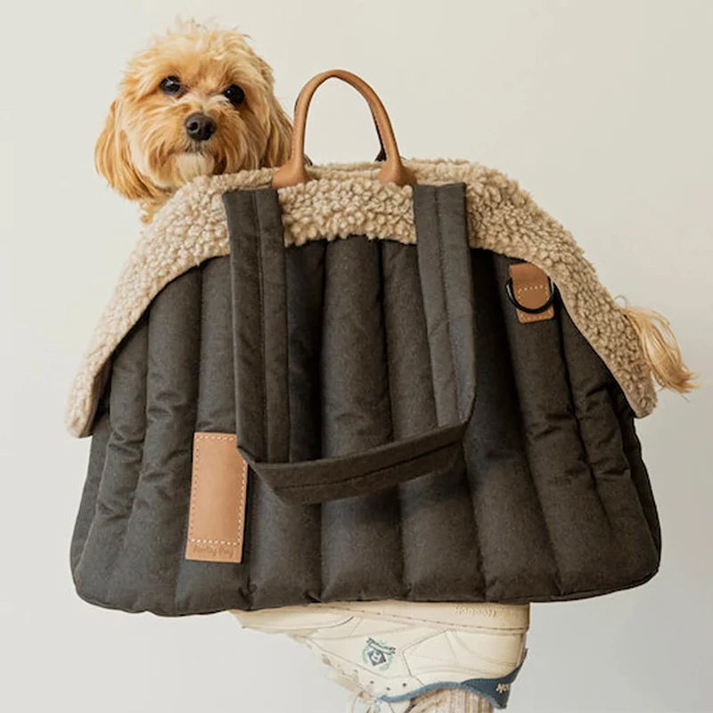 PortableWinterPetDogCarSeatCarriersBagsCarBoxBoosterKennel